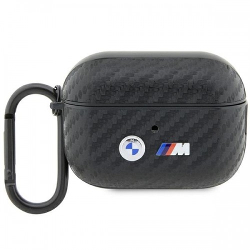 BMW BMAP2WMPUCA2 AirPods Pro 2 gen cover czarny|black Carbon Double Metal Logo image 1