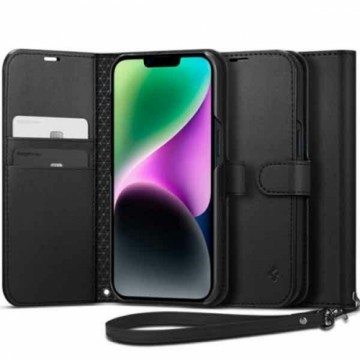 Spigen Wallet S iPhone 14 czarny|black ACS05421