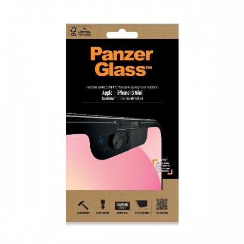 PanzerGlass E2E Microfracture iPhone 13 Mini 5,4" CamSlider Case Friendly AntiBacterial czarny|black 2747 image 2