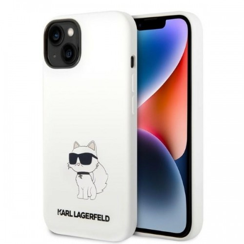 Karl Lagerfeld KLHMP14MSNCHBCH iPhone 14 Plus 6,7" hardcase biały|white Silicone Choupette MagSafe image 1