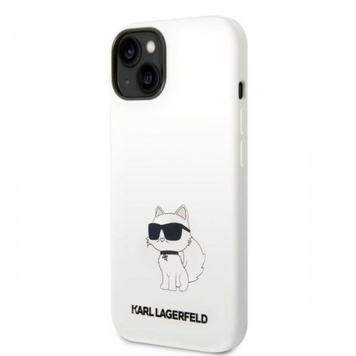 Karl Lagerfeld KLHMP14MSNCHBCH iPhone 14 Plus 6,7" hardcase biały|white Silicone Choupette MagSafe image 2