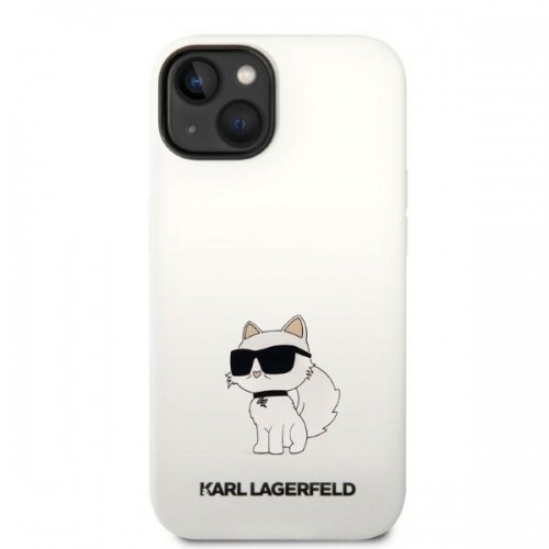 Karl Lagerfeld KLHMP14MSNCHBCH iPhone 14 Plus 6,7" hardcase biały|white Silicone Choupette MagSafe image 3