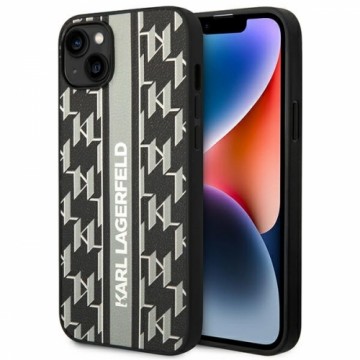 Karl Lagerfeld KLHCP14SPGKLSKG iPhone 14 6,1" hardcase szary|grey Monogram Stripe