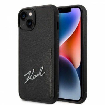 Karl Lagerfeld KLHCP14MCSSK iPhone 14 Plus 6,7" hardcase czarny|black Signature Logo Cardslot