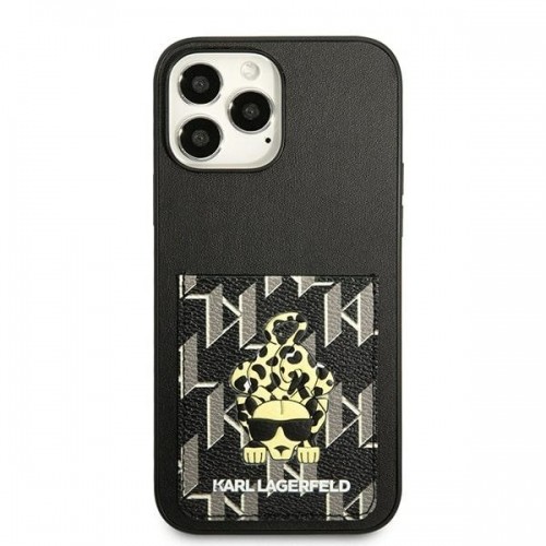 Karl Lagerfeld KLHCP13XCANCNK iPhone 13 Pro Max 6,7" hardcase czarny|black Karlimals Cardslot image 3