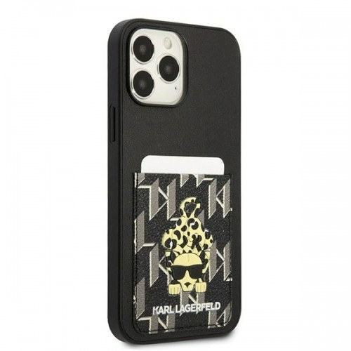 Karl Lagerfeld KLHCP13XCANCNK iPhone 13 Pro Max 6,7" hardcase czarny|black Karlimals Cardslot image 4