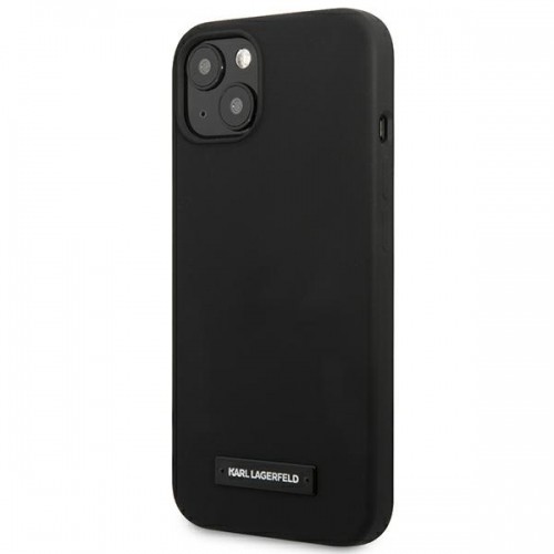 Karl Lagerfeld KLHCP13SSLMP1K iPhone 13 mini 5,4" hardcase czarny|black Silicone Plaque image 2