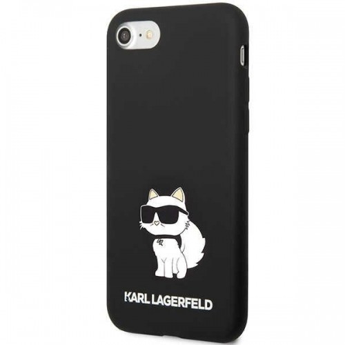 Karl Lagerfeld KLHCI8SNCHBCK iPhone 7|8| SE 2020 | SE 2022 hardcase czarny|black Silicone Choupette image 2