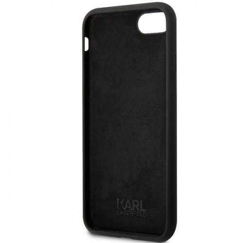 Karl Lagerfeld KLHCI8SNCHBCK iPhone 7|8| SE 2020 | SE 2022 hardcase czarny|black Silicone Choupette image 4