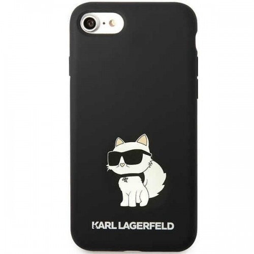 Karl Lagerfeld KLHCI8SNCHBCK iPhone 7|8| SE 2020 | SE 2022 hardcase czarny|black Silicone Choupette image 5