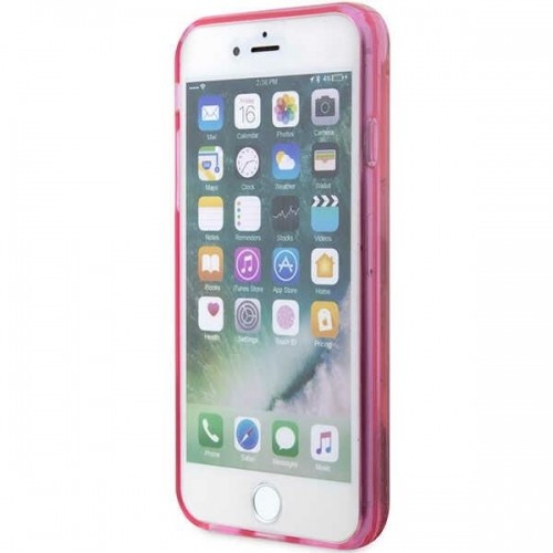 Karl Lagerfeld KLHCI8LNKHCP iPhone 7|8| SE 2020 | SE 2022 różowy|pink hardcase Glitter Karl Head image 5