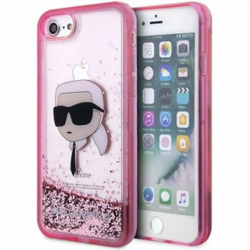 Karl Lagerfeld KLHCI8LNKHCP iPhone 7|8| SE 2020 | SE 2022 różowy|pink hardcase Glitter Karl Head