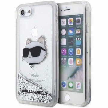 Karl Lagerfeld KLHCI8LNCHCS iPhone 7|8| SE 2020 | SE 2022 srebrny|silver hardcase Glitter Choupette Head