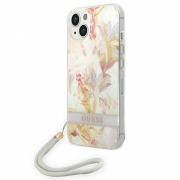 Guess GUOHCP14MHFLSU iPhone 14 Plus 6,7" fioletowy|purple hardcase Flower Strap