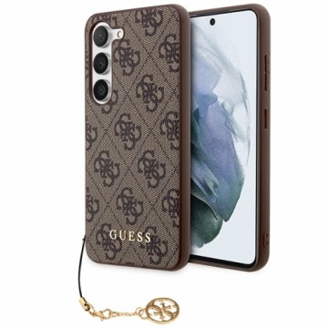 Guess GUHCS23MGF4GBR S23+ S916 brązowy|brown hardcase 4G Charms Collection