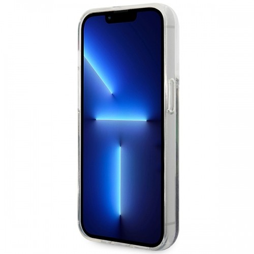 Guess GUHCP14XLFLSB iPhone 14 Pro Max 6,7" niebieski|blue hardcase Flower Liquid Glitter image 5