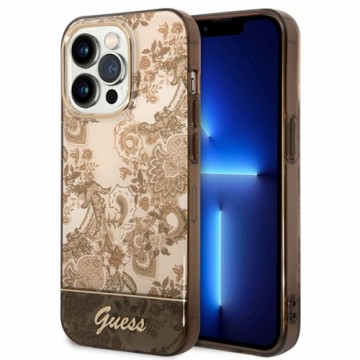 Guess GUHCP14XHGPLHC iPhone 14 Pro Max 6,7" ochre hardcase Porcelain Collection