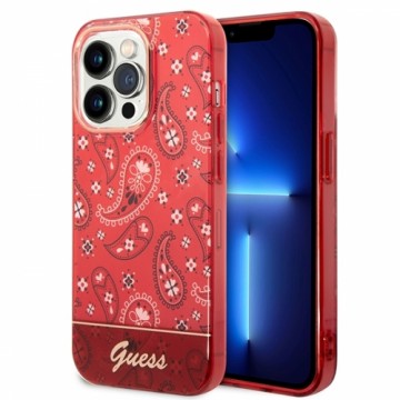 Guess GUHCP14XHGBNHR iPhone 14 Pro Max 6,7" czerwony|red hardcase Bandana Paisley