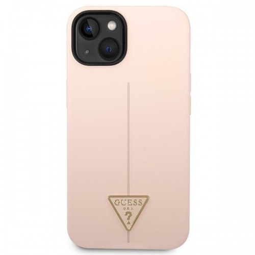Guess GUHCP14MSLTGP iPhone 14 Plus 6,7" różowy|pink hardcase Silicone Triangle image 3