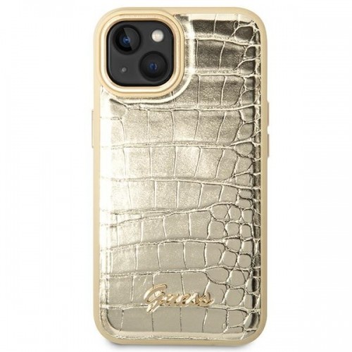 Guess GUHCP14MHGCRHD iPhone 14 Plus 6,7" złoty|gold hardcase Croco Collection image 3