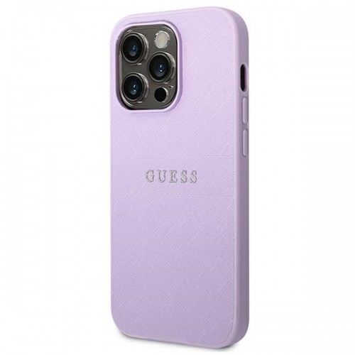 Guess GUHCP14LPSASBPU iPhone 14 Pro 6,1" fioletowy|purple Saffiano Strap image 2