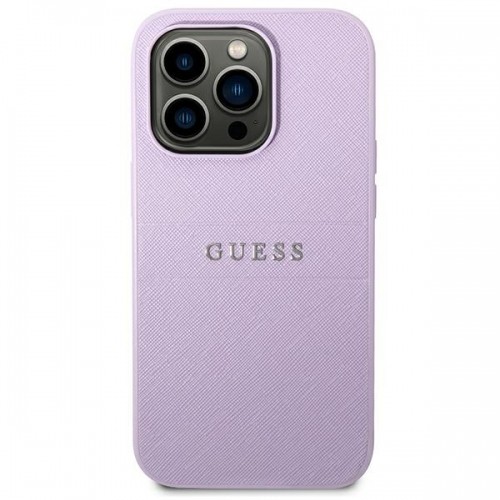 Guess GUHCP14LPSASBPU iPhone 14 Pro 6,1" fioletowy|purple Saffiano Strap image 3