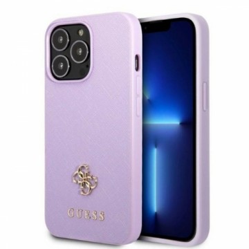 Guess GUHCP13XPS4MU iPhone 13 Pro Max 6,7" purpurowy|purple hardcase Saffiano 4G Small Metal Logo