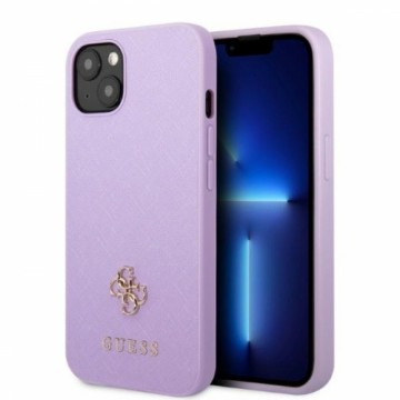 Guess GUHCP13MPS4MU iPhone 13 6,1" purpurowy|purple hardcase Saffiano 4G Small Metal Logo