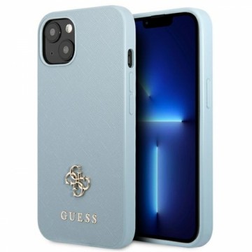 Guess GUHCP13MPS4MB iPhone 13 6,1" niebieski|blue hardcase Saffiano 4G Small Metal Logo