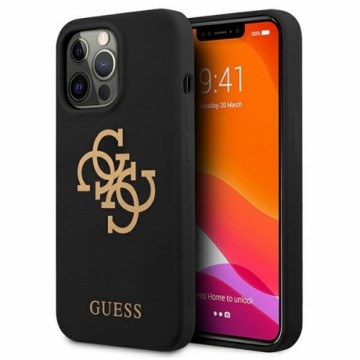 Guess GUHCP13LLS4GGBK iPhone 13 Pro | 13 6,1" czarny|black hard case Silicone 4G Logo