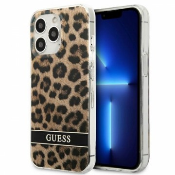 Guess GUHCP13LHSLEOW iPhone 13 Pro | 13 6,1" brązowy|brown hardcase Leopard