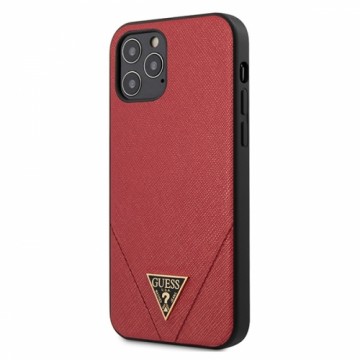 Guess GUHCP12LVSATMLRE iPhone 12 Pro Max 6,7"  czerwony|red hardcase Saffiano