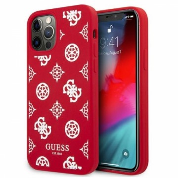 Guess GUHCP12LLSPEWRE iPhone 12 Pro Max 6,7" czerwony|red hard case Peony Collection