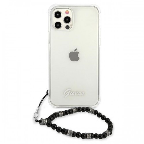 Guess GUHCP12LKPSBK iPhone 12 Pro Max 6,7"  Transparent hardcase Black Pearl image 3