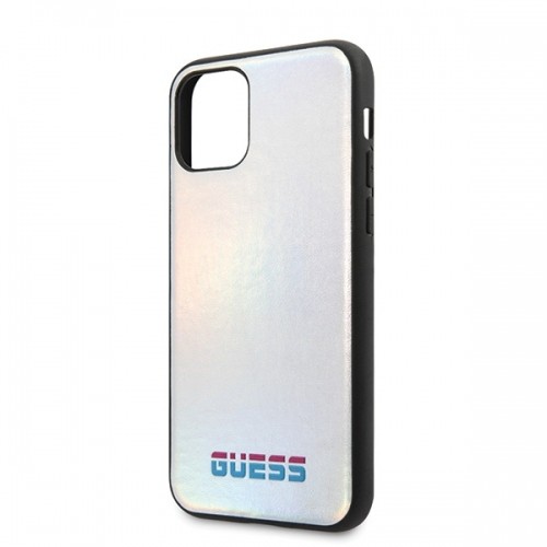 Guess GUHCN65BLD iPhone 11 Pro Max srebrny|silver hard case Iridescent image 2