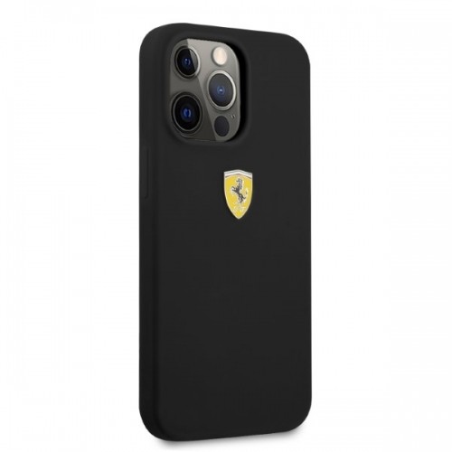 Ferrari FESSIHMP13LBK iPhone 13 Pro | 13 6,1" czarny|black hardcase Silicone MagSafe image 4