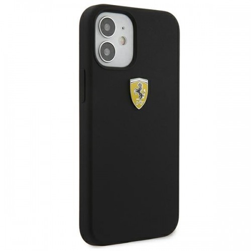 Ferrari FESSIHCP12SBK iPhone 12 mini 5,4" czarny|black hardcase On Track Silicone image 4