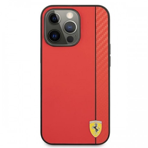 Ferrari FESAXHCP13XRE iPhone 13 Pro Max 6,7" czerwony|red hardcase On Track Carbon Stripe image 3