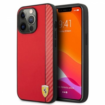 Ferrari FESAXHCP13XRE iPhone 13 Pro Max 6,7" czerwony|red hardcase On Track Carbon Stripe