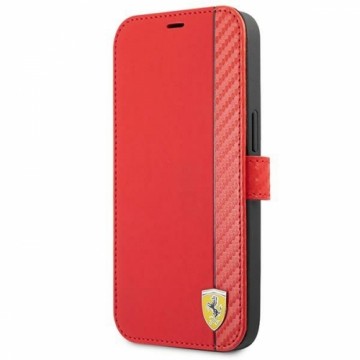 Ferrari FESAXFLBKP13SRE iPhone 13 mini 5,4" czerwony|red book On Track Carbon Stripe