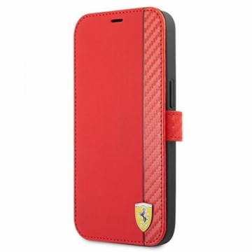 Ferrari FESAXFLBKP13LRE iPhone 13 Pro | 13 6,1" czerwony|red book On Track Carbon Stripe