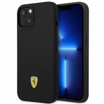 Ferrari FEHCP14SSIBBK iPhone 14 6,1" czarny|black hardcase Silicone Metal Logo