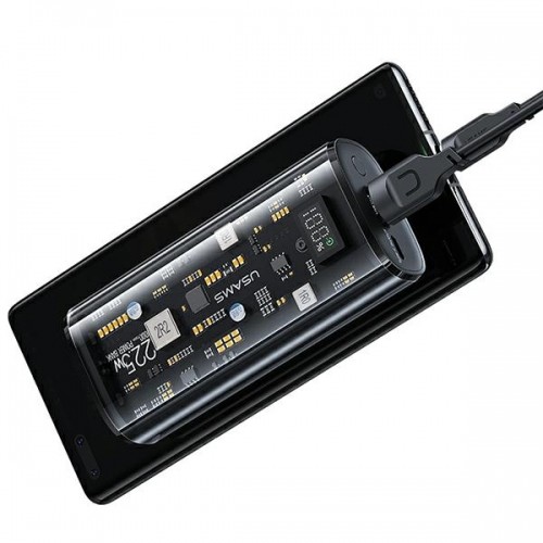 USAMS Powerbank 9000mAh PD 20W QC3.0+PD Dual-Port Fast Charge czarny|black 10KCD18901(US-CD189) image 3
