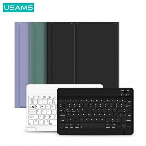 USAMS Etui Winro z klawiaturą iPad 9.7" czarne etui-czarna klawiatura|black cover-black keyboard IPO97YRXX01 (US-BH642) image 1