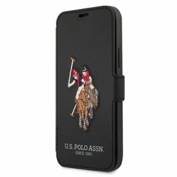 U.s. Polo Assn. US Polo USFLBKP12MPUGFLBK iPhone 12|12 Pro 6,1" czarny|black book Polo Embroidery Collection