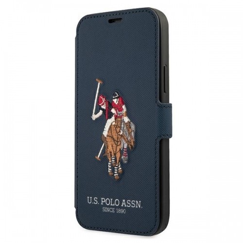 U.s. Polo Assn. US Polo USFLBKP12LPUGFLNV iPhone 12 Pro Max 6,7" granatowy|navy book Polo Embroidery Collection image 1