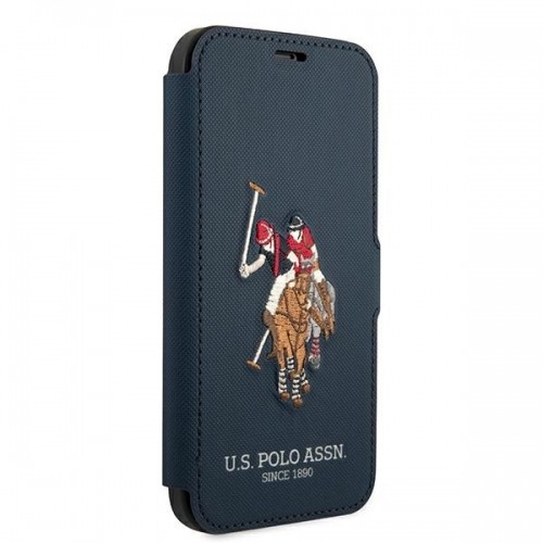 U.s. Polo Assn. US Polo USFLBKP12LPUGFLNV iPhone 12 Pro Max 6,7" granatowy|navy book Polo Embroidery Collection image 3