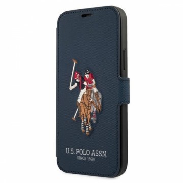 U.s. Polo Assn. US Polo USFLBKP12LPUGFLNV iPhone 12 Pro Max 6,7" granatowy|navy book Polo Embroidery Collection