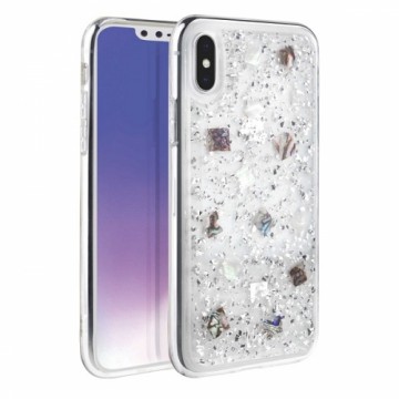 UNIQ etui Lumence Clear iPhone Xs Max srebrny|Perivvinkle silver