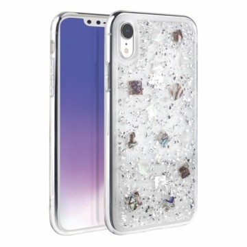 UNIQ etui Lumence Clear iPhone Xr srebrny|Perivvinkle silver